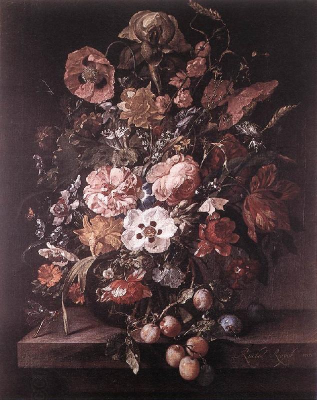 RUYSCH, Rachel Bouquet in a Glass Vase dsf China oil painting art